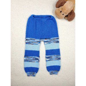 Blue Knit Jogger Harem Pants 3t